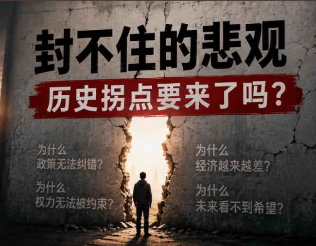 封不住的悲观  历史拐点要来了！