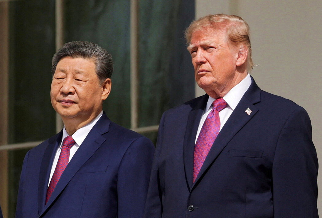 美国总统川普(右)上月在美国与大陆国家主席习近平会晤期间,敦促中方撤回对日本实施... 美国总统川普(右)上月在美国与大陆国家主席习近平会晤期间,敦促中方撤回对日本实施...