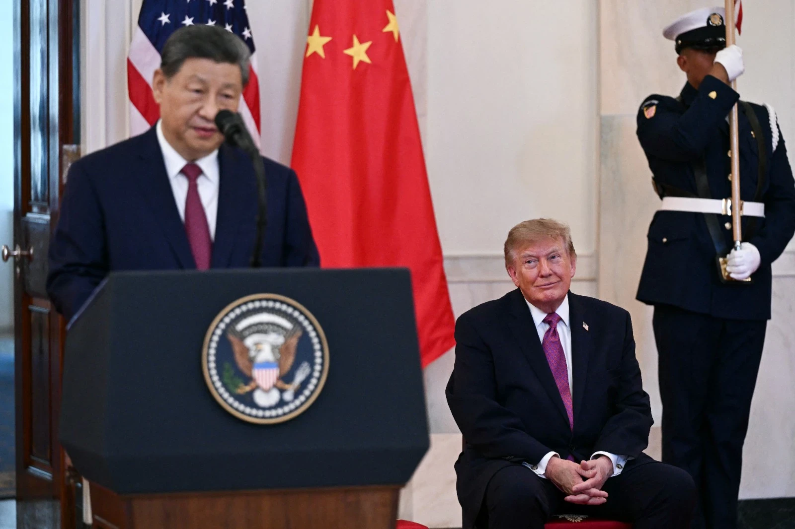 北京强调中国与美国在二战期间曾经并肩作战,借此凸显中国在战后国际秩序中的地位,具有其历史与外交考量。(法新社)